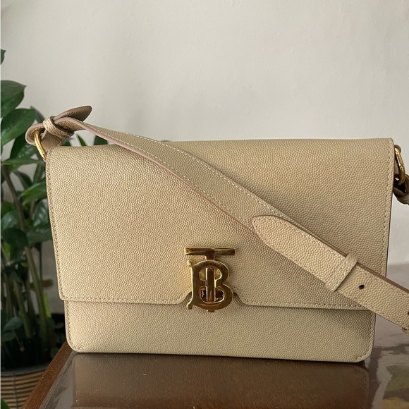 BURBERRY SMALL MONOGRAM MOTIF LEATHER CROSSBODY BAG. - Picture 3 of 16